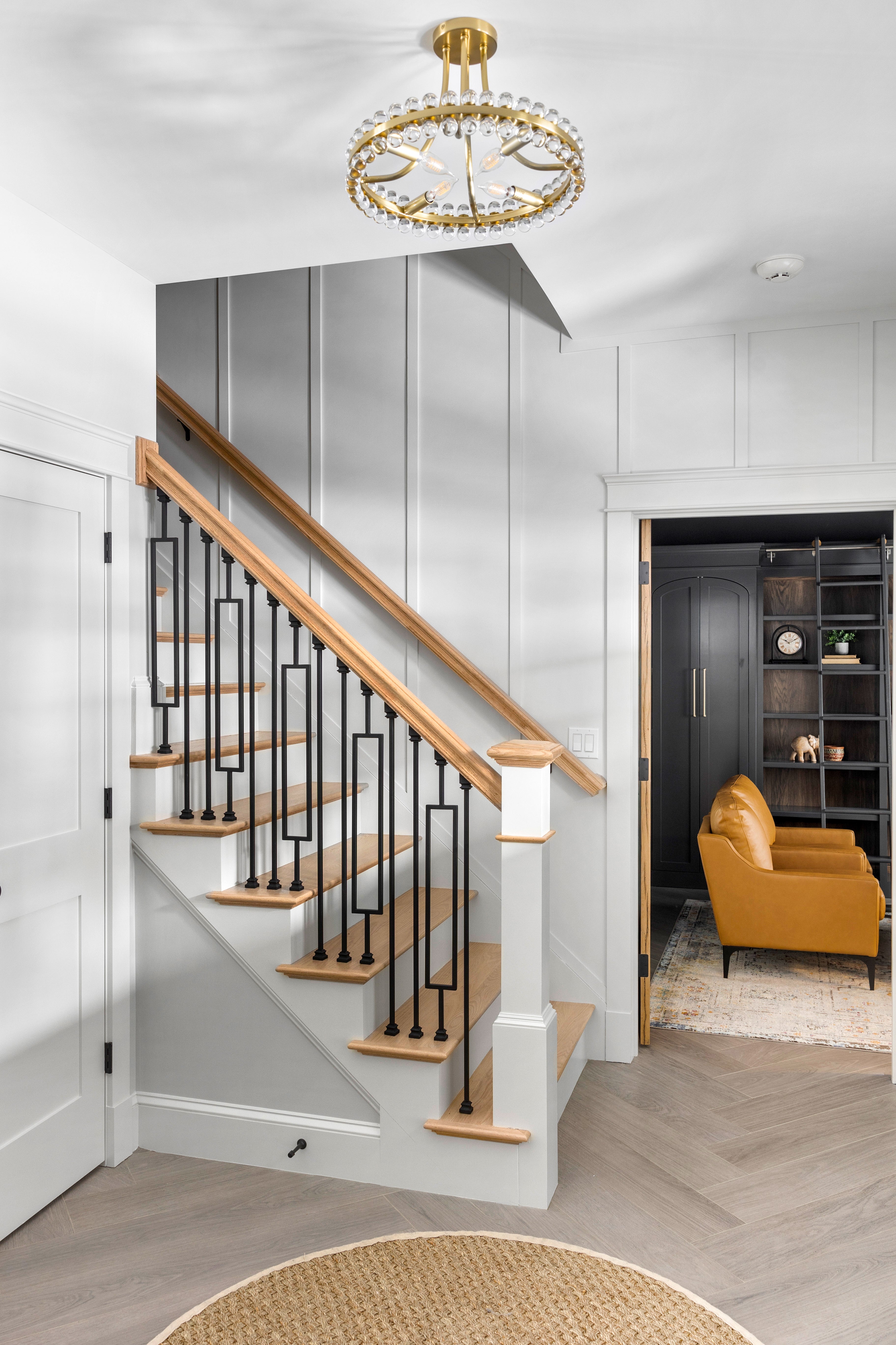 Crystorama Clover CLO-8894-AG – 18.25 Inch – 4 Light – Semi Flush Mount Light – Aged Brass – Dry Rated