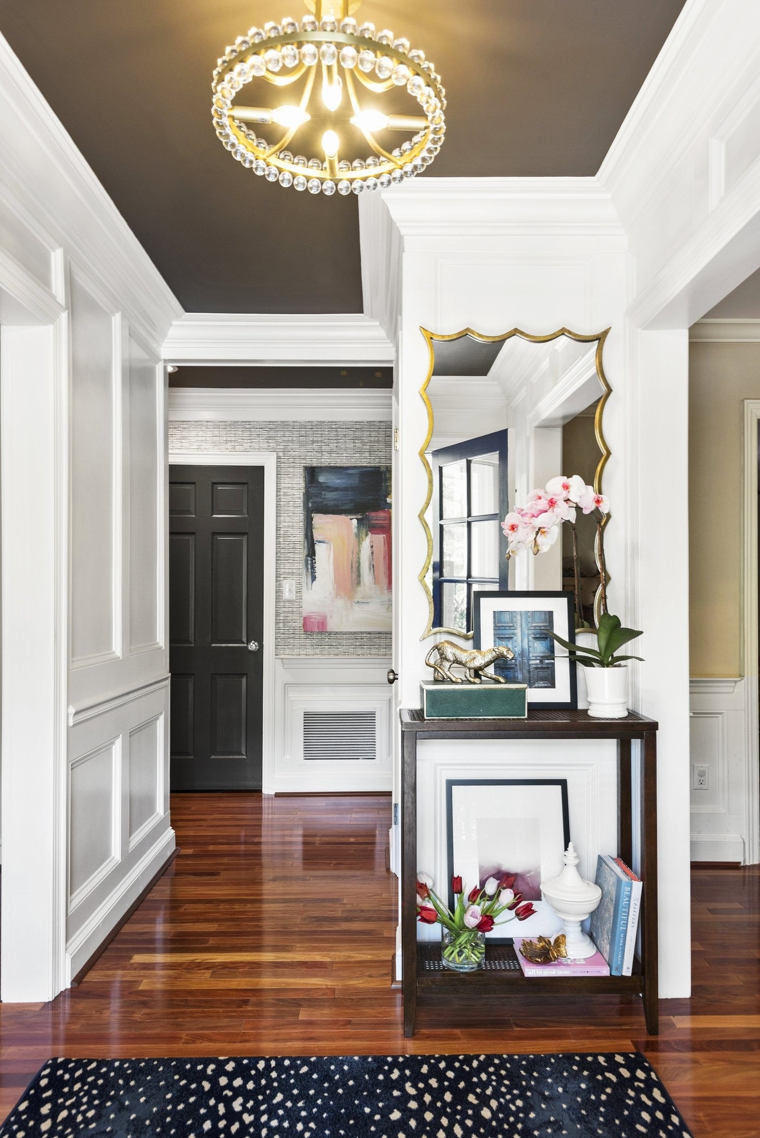 Crystorama Clover CLO-8894-AG – 18.25 Inch – 4 Light – Semi Flush Mount Light – Aged Brass – Dry Rated