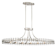 Crystorama Clover CLO-8897-BN – 45 Inch – 12 Light – Chandelier – Brushed Nickel – Dry Rated