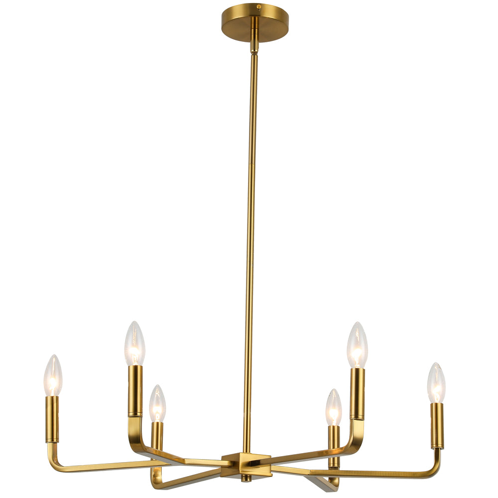 Dainolite CLT-246-AGB Chandelier Contemporary - Aged Brass