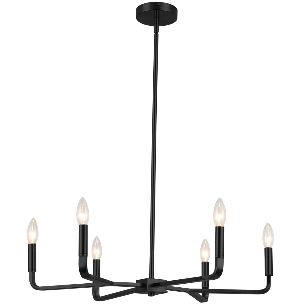 Dainolite CLT-246-MB Chandelier Contemporary - Matte Black