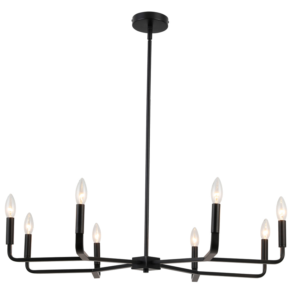 Dainolite CLT-328-MB Chandelier Contemporary - Matte Black