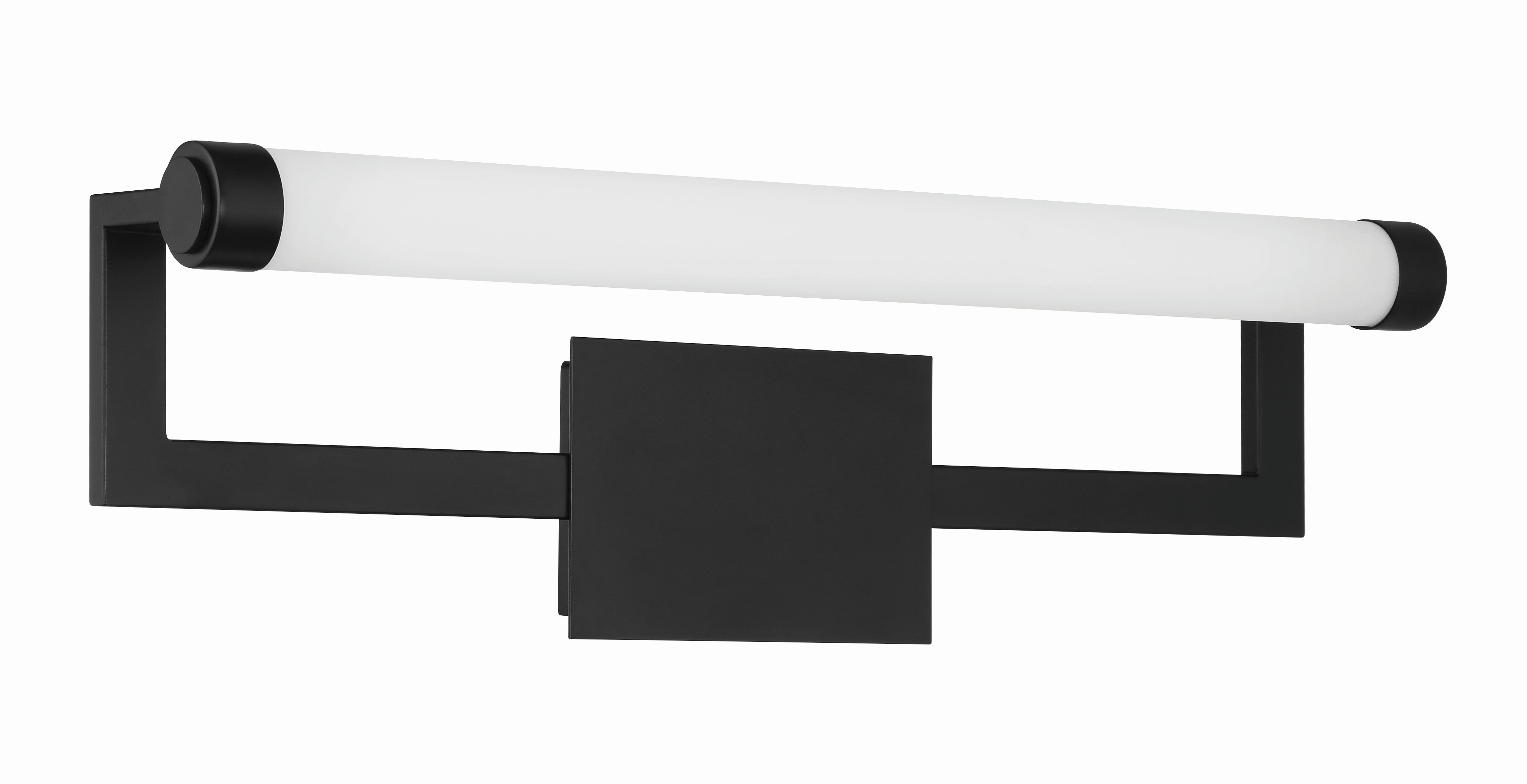 Crystorama Clinton CLT-7201-MK – 26.25 Inch – Picture Light – Matte Black – Damp Rated