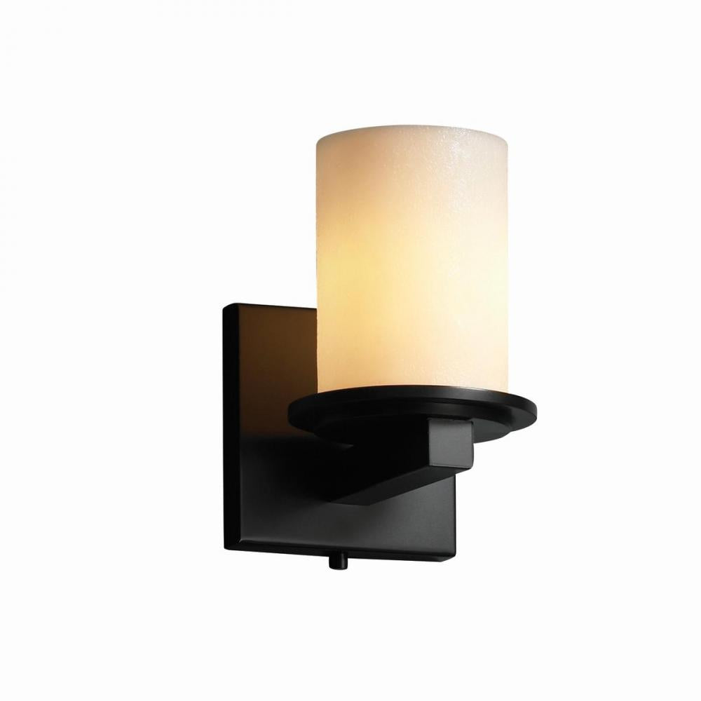 Justice Design Group DAKOTA FAMILY CNDL-8771-14-CREM-MBLK Sconce Traditional - Black