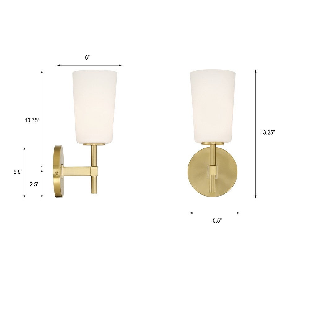 Crystorama COLTON COL-101-AG Sconce Modern - Aged Brass