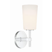 Crystorama Colton COL-101-CH – 5.5 Inch – 1 Light – Sconce – Polished Chrome – Damp Rated