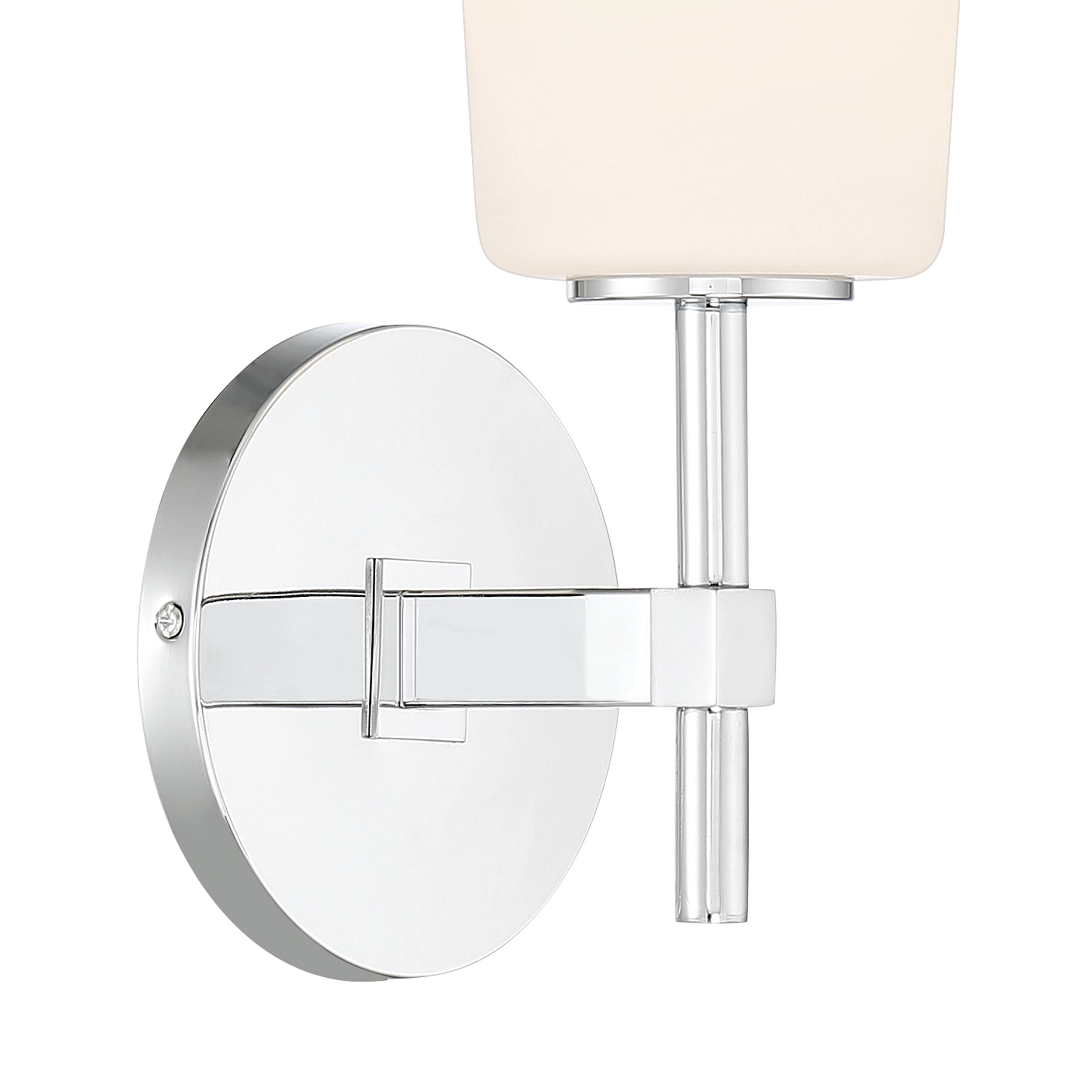 Crystorama Colton COL-101-CH – 5.5 Inch – 1 Light – Sconce – Polished Chrome – Damp Rated
