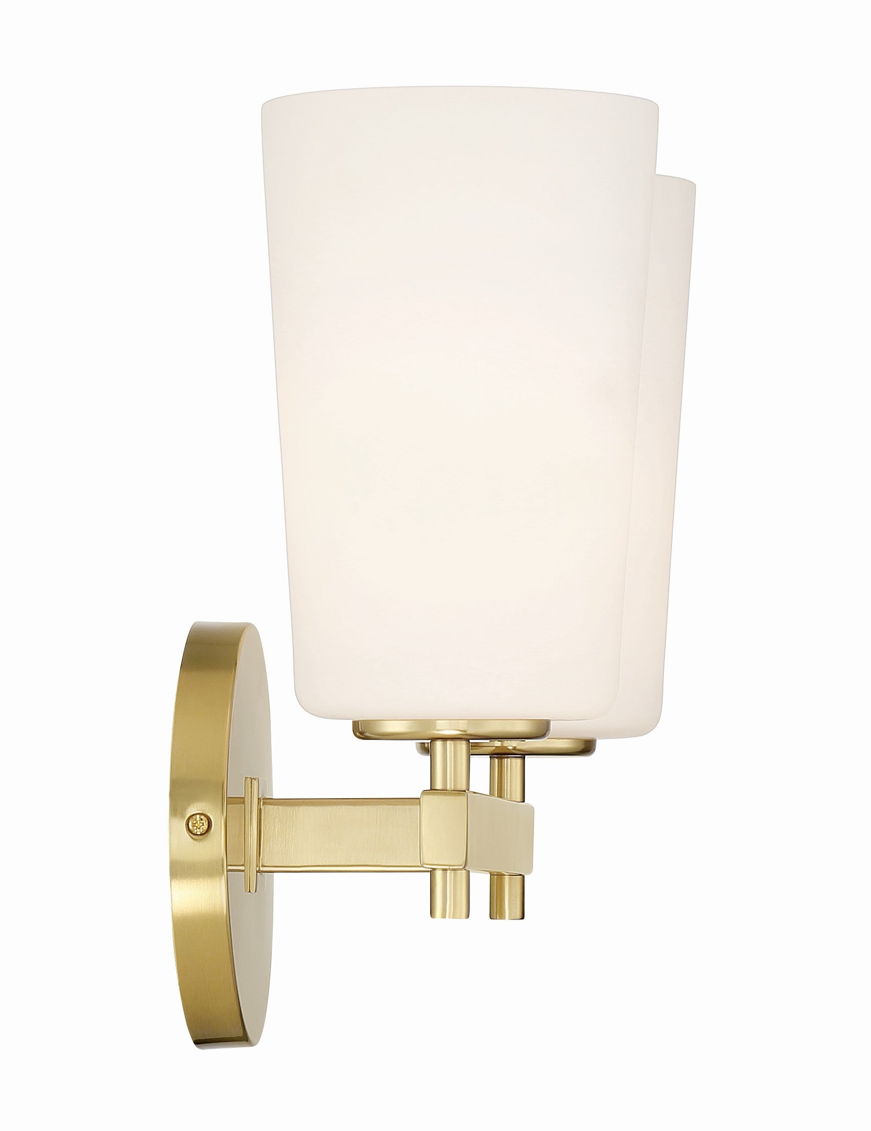 Crystorama Colton COL-102-AG – 14.75 Inch – 2 Light – Sconce – Aged Brass – Damp Rated