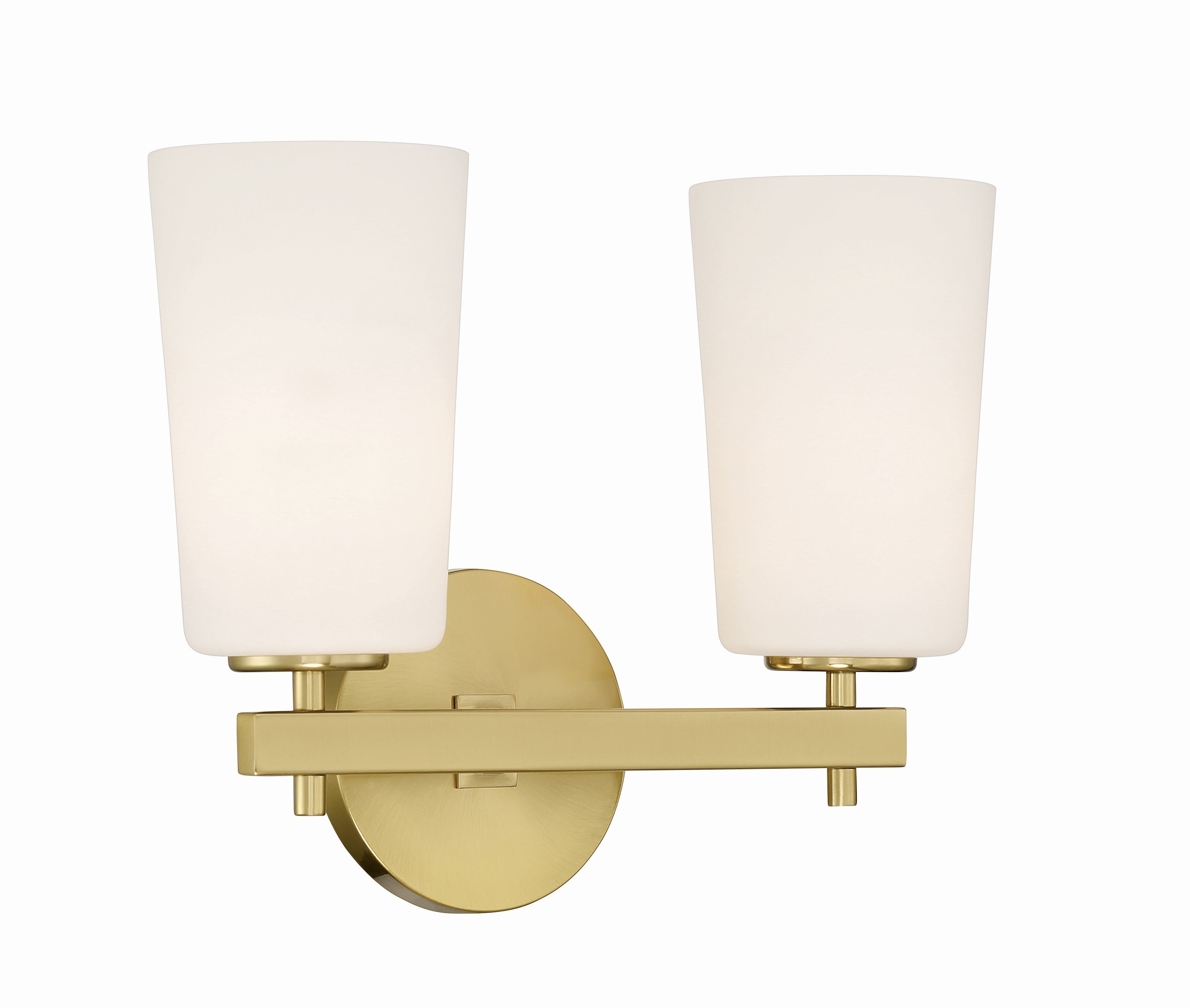 Crystorama Colton COL-102-AG – 14.75 Inch – 2 Light – Sconce – Aged Brass – Damp Rated