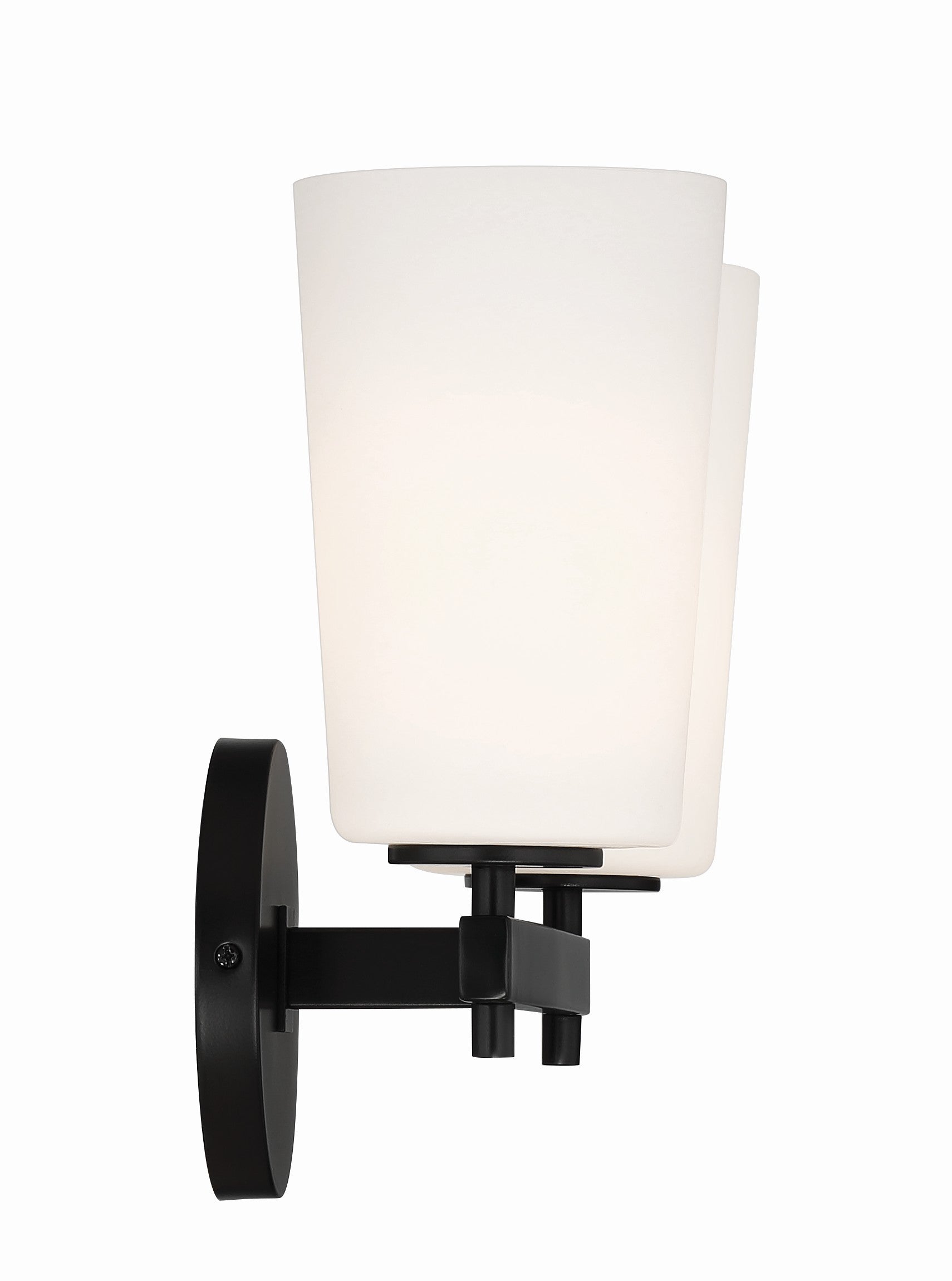 Crystorama Colton COL-102-BK – 14.75 Inch – 2 Light – Sconce – Black – Damp Rated