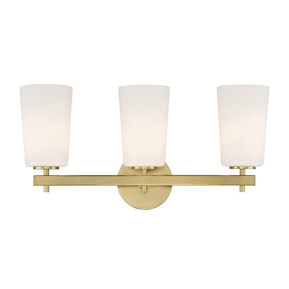 Colton 3 Light Aged Brass Bathroom Vanity