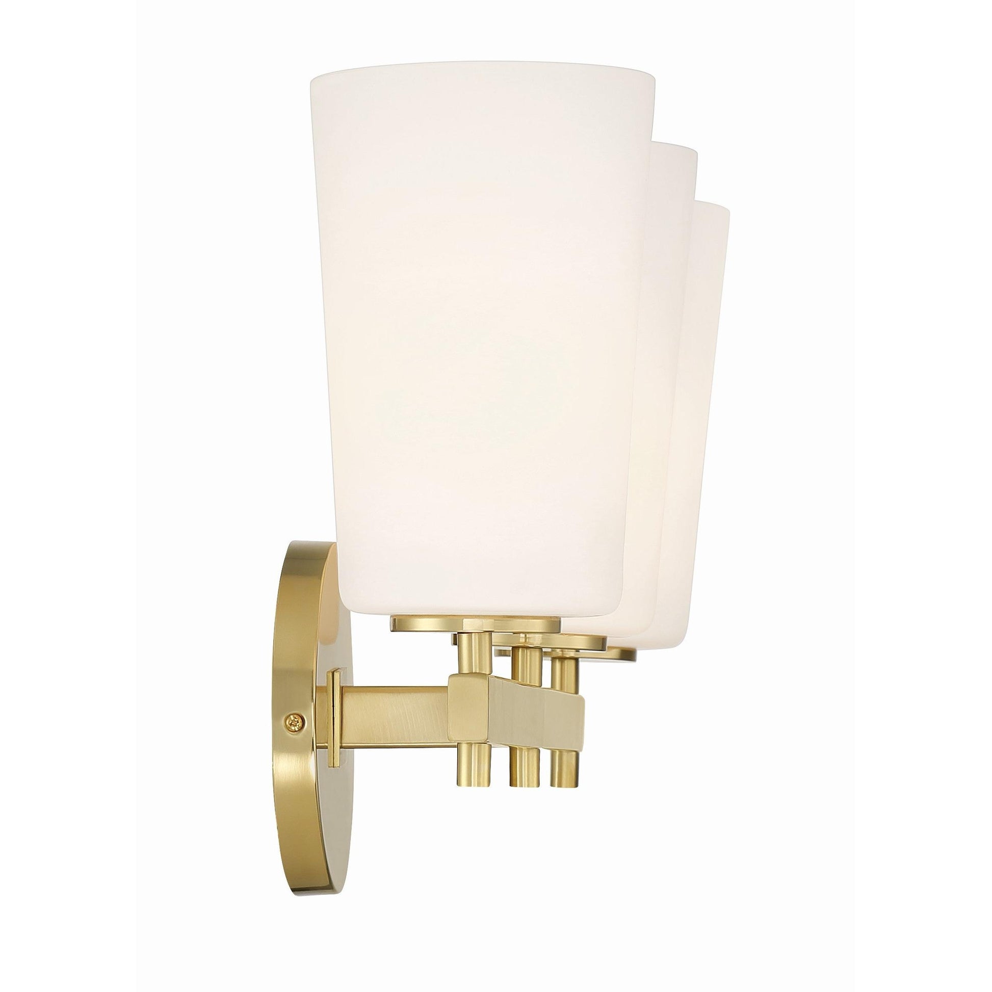 Crystorama Colton COL-103-AG – 23.25 Inch – 3 Light – Bath Vanity Light – Aged Brass – Damp Rated