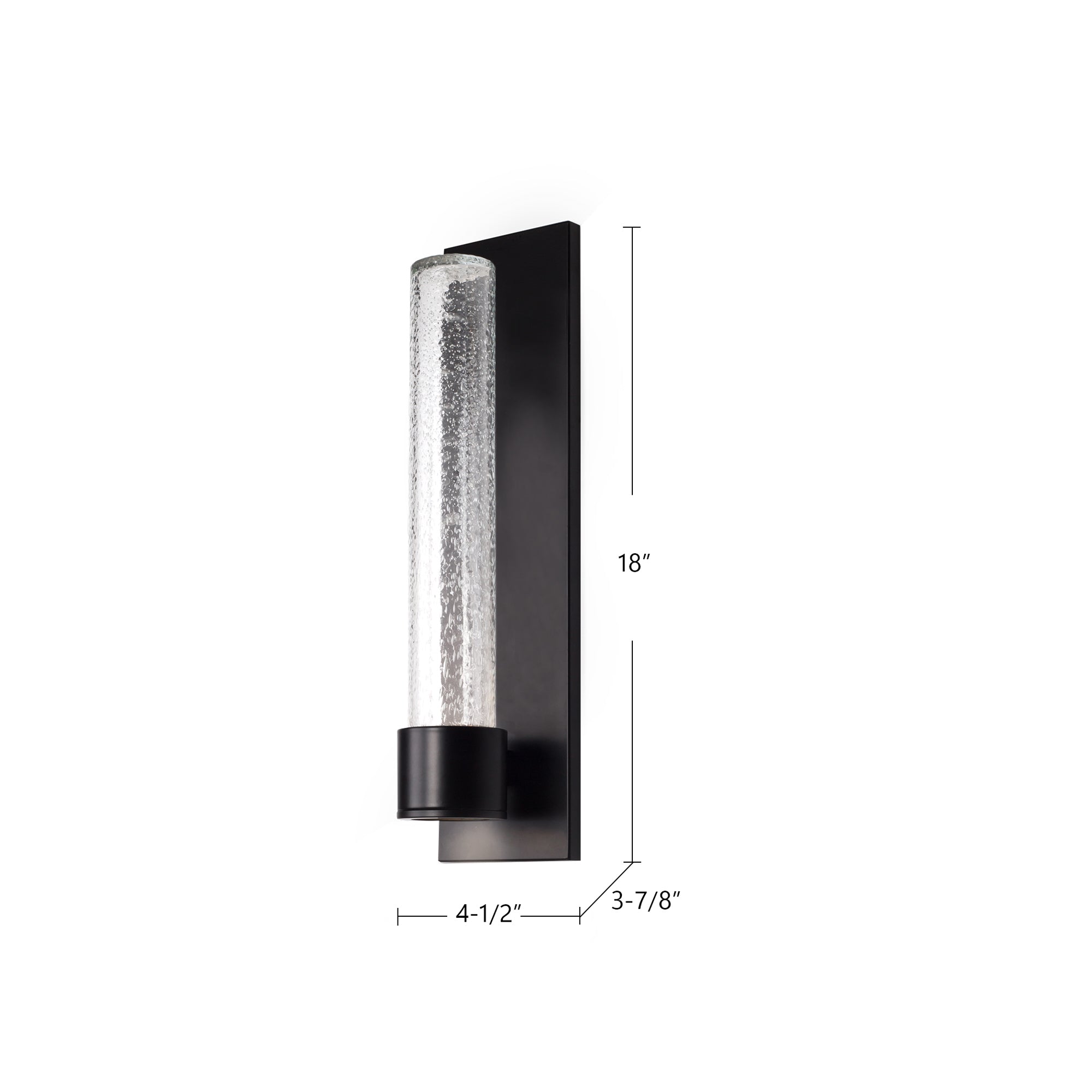 Copenhagen 12-in Black LED Exterior Wall Sconce