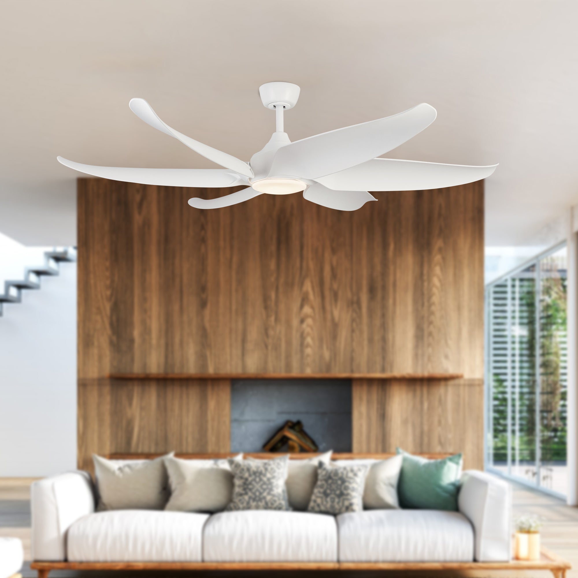 Coronado 60-in Matte White LED Ceiling Fan