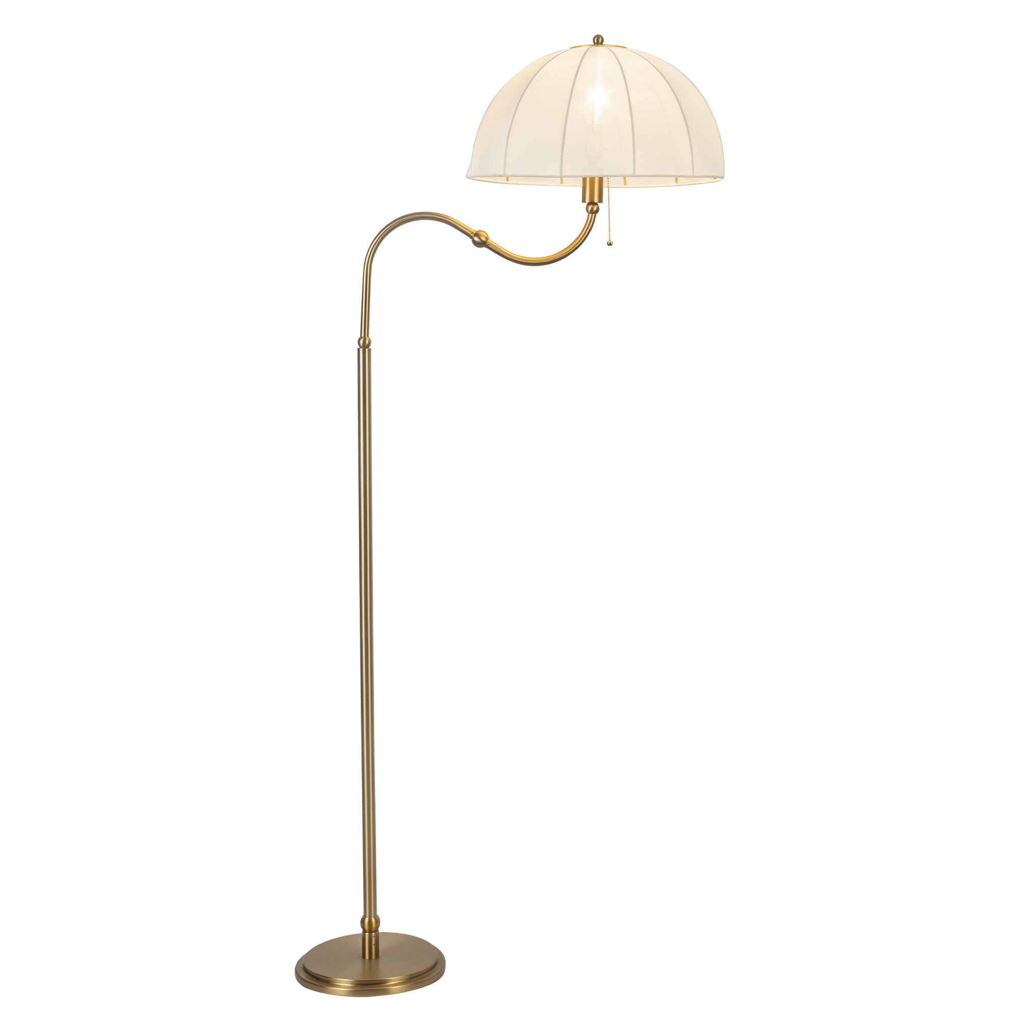 Crosby 68-in Brushed Gold Socket Floor Lamp