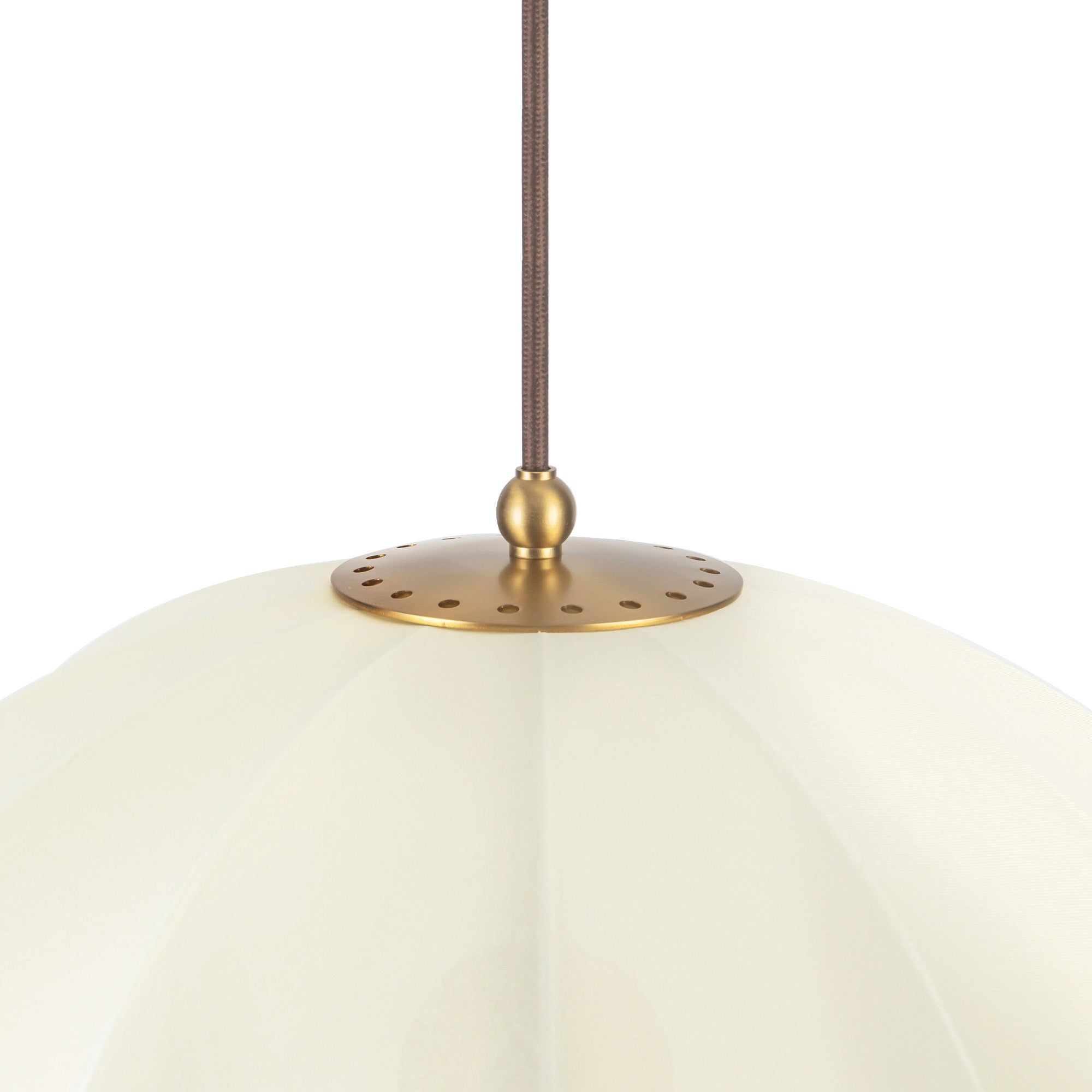 Crosby 18-in Brushed Gold Socket Pendant