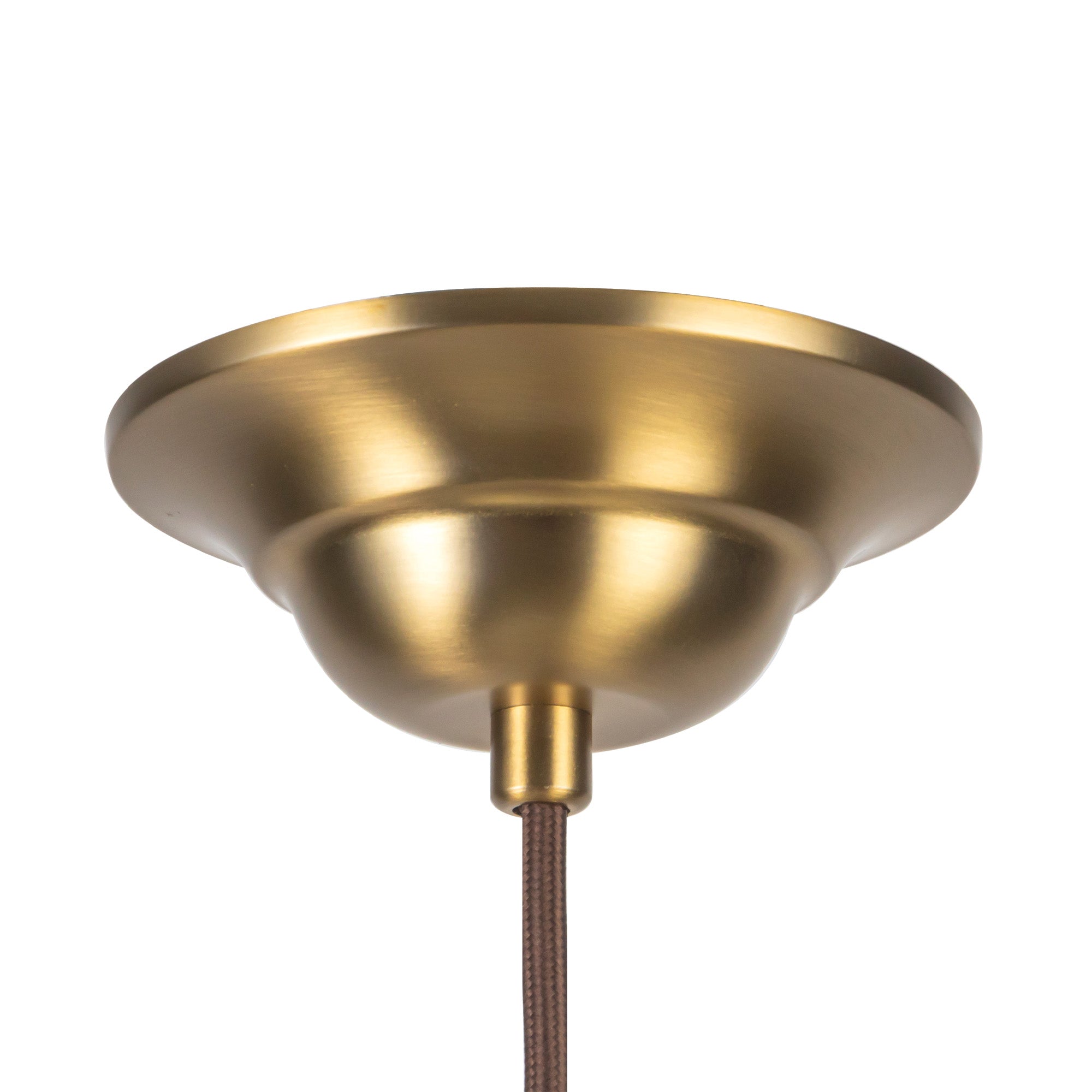 Crosby 18-in Brushed Gold Socket Pendant