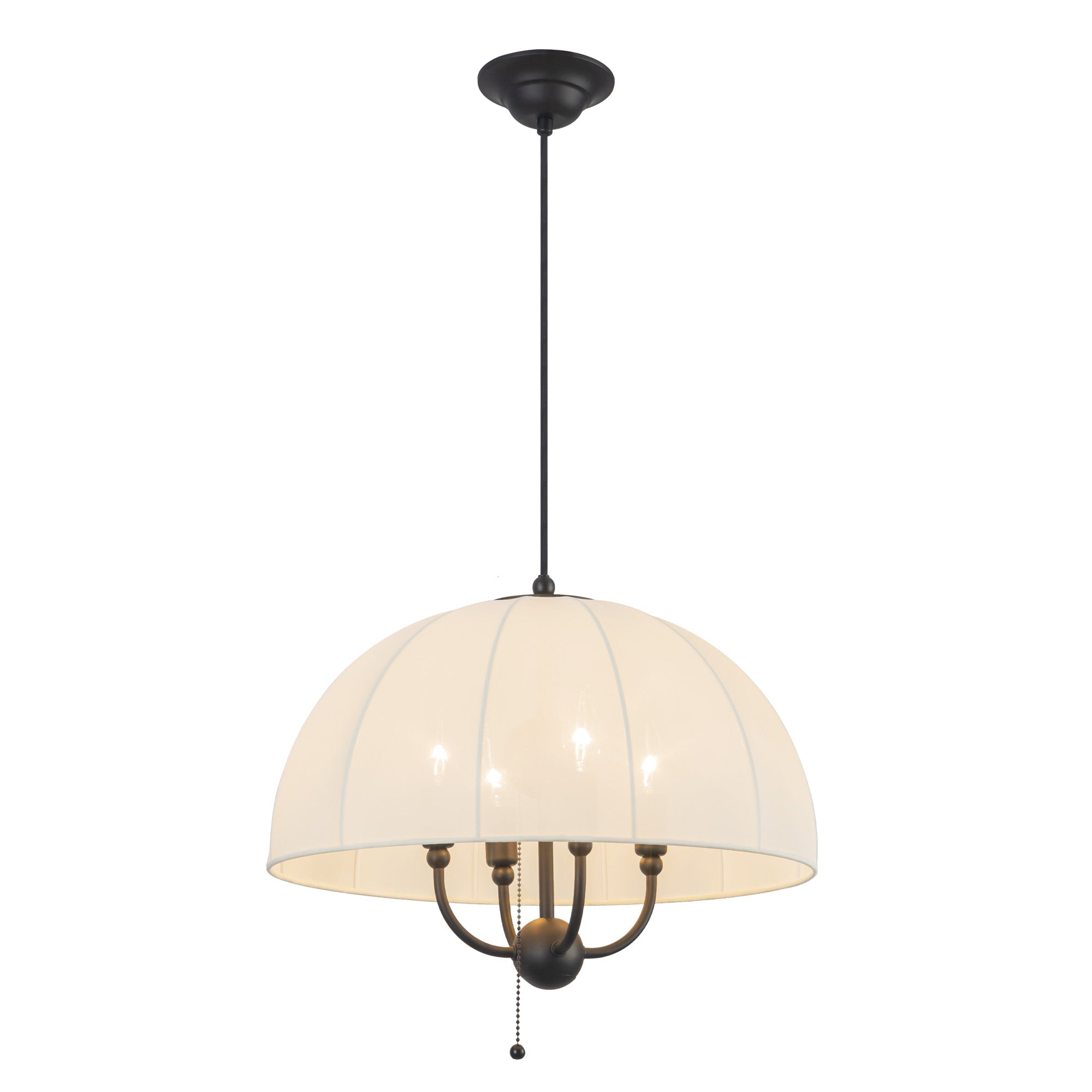 Crosby 18-in Matte Black Socket Pendant