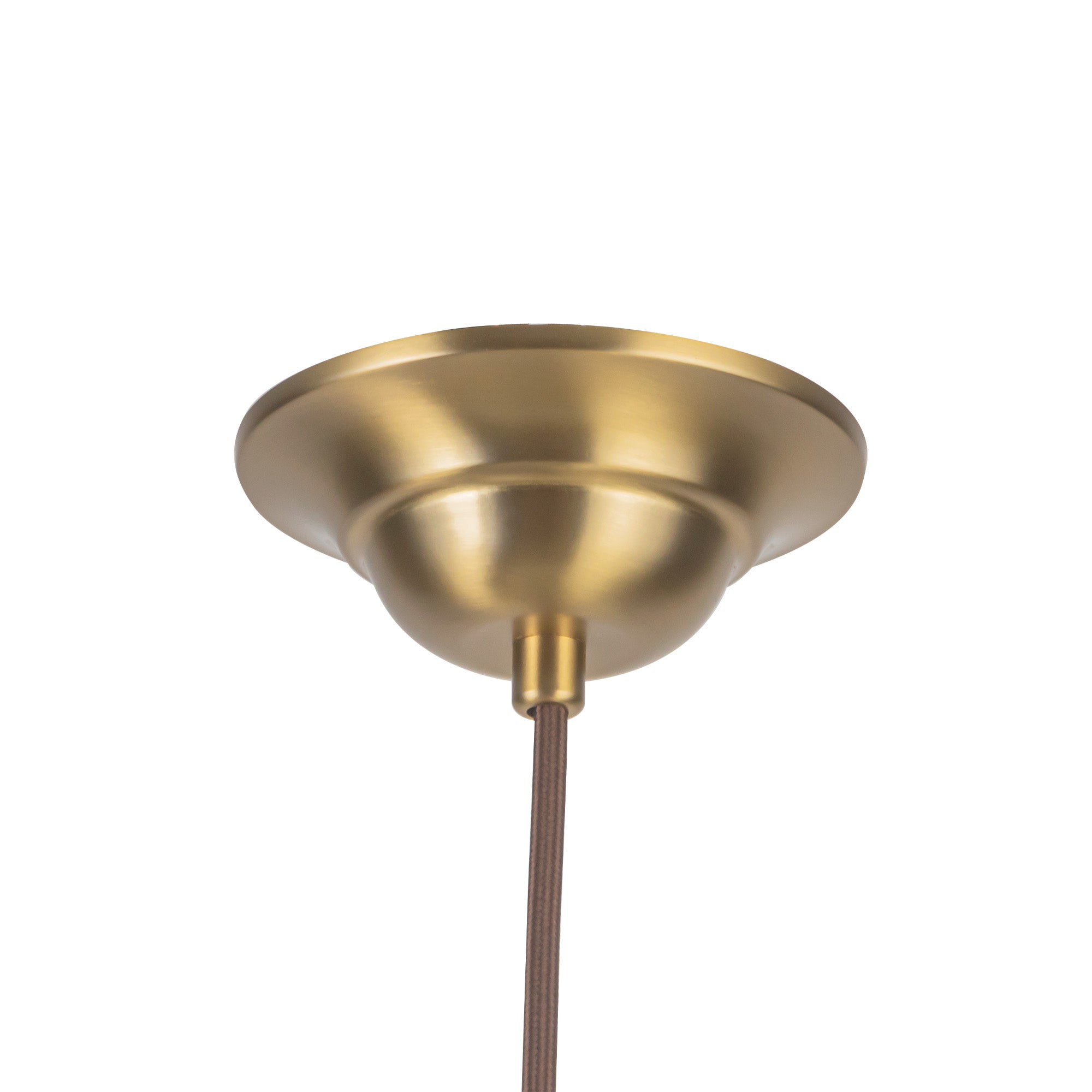 Crosby 24-in Brushed Gold Socket Pendant