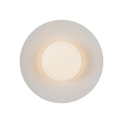 Cruz 15-in Metal - Black/White LED Flush Mount
