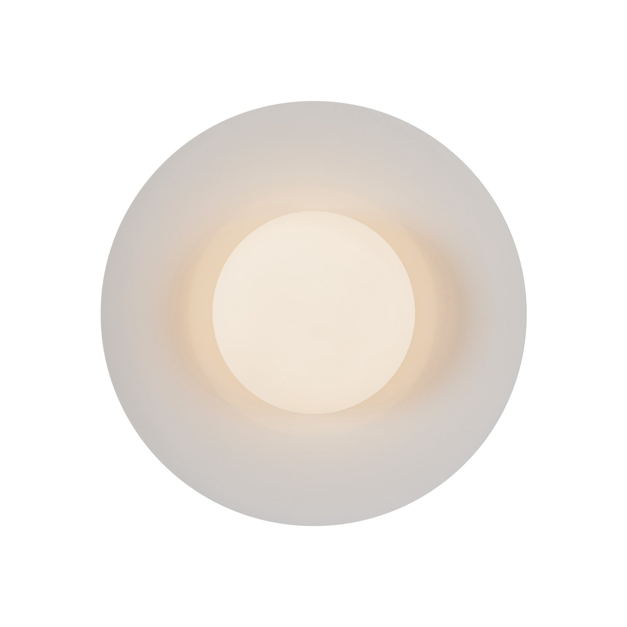 Cruz 15-in Metal - Black/White LED Flush Mount