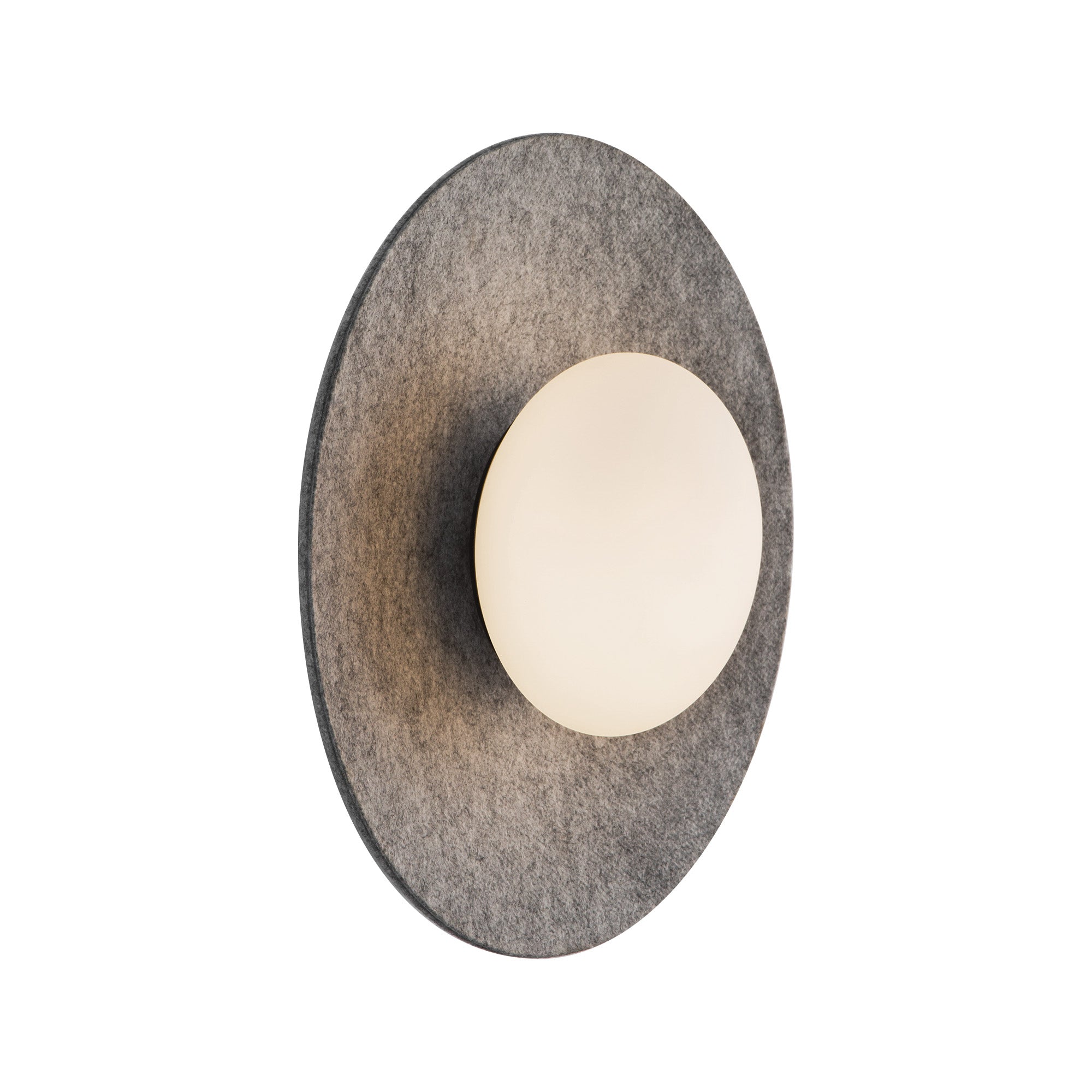 Cruz 15-in Felt - Gray LED Flush Mount