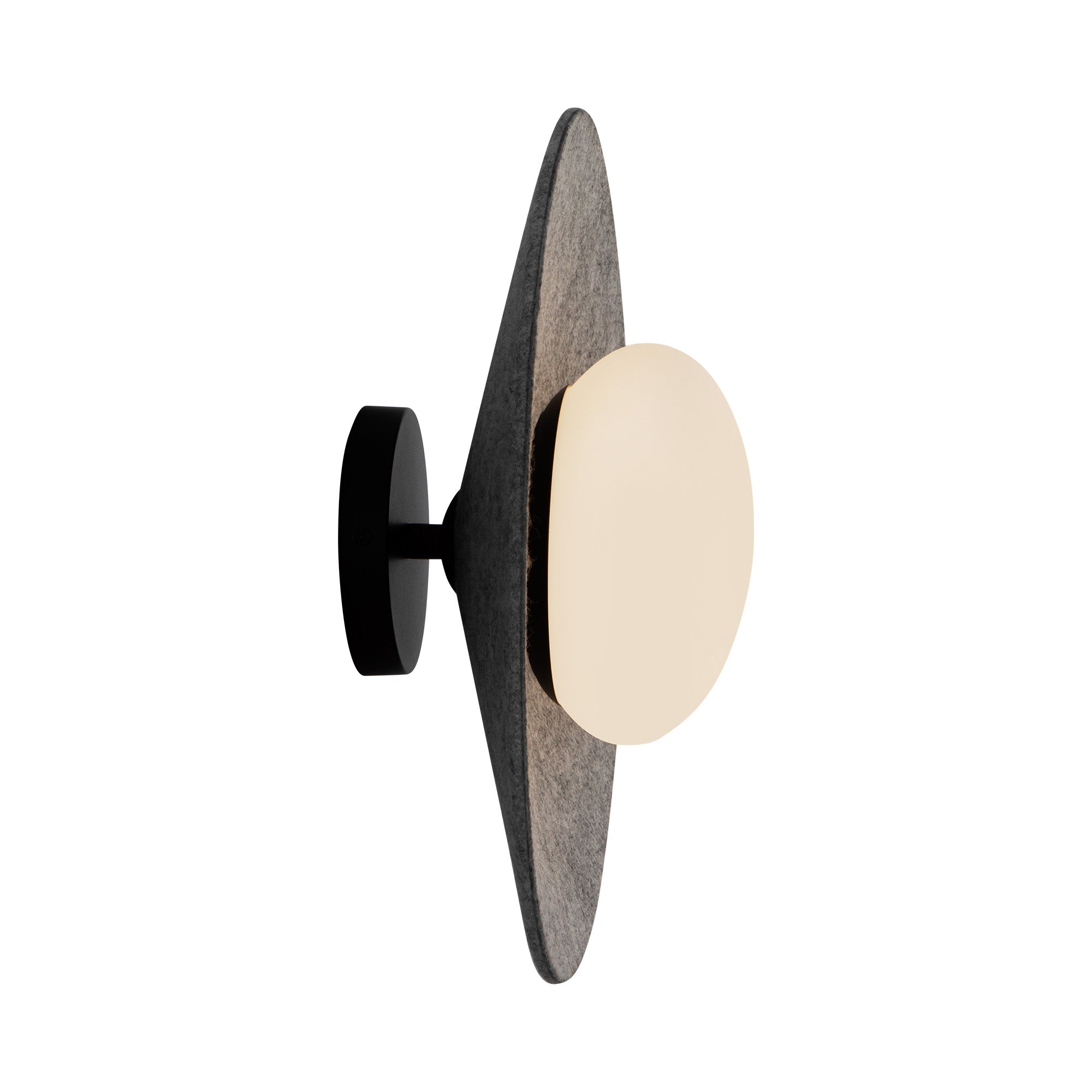 Cruz 15-in Felt - Gray LED Flush Mount