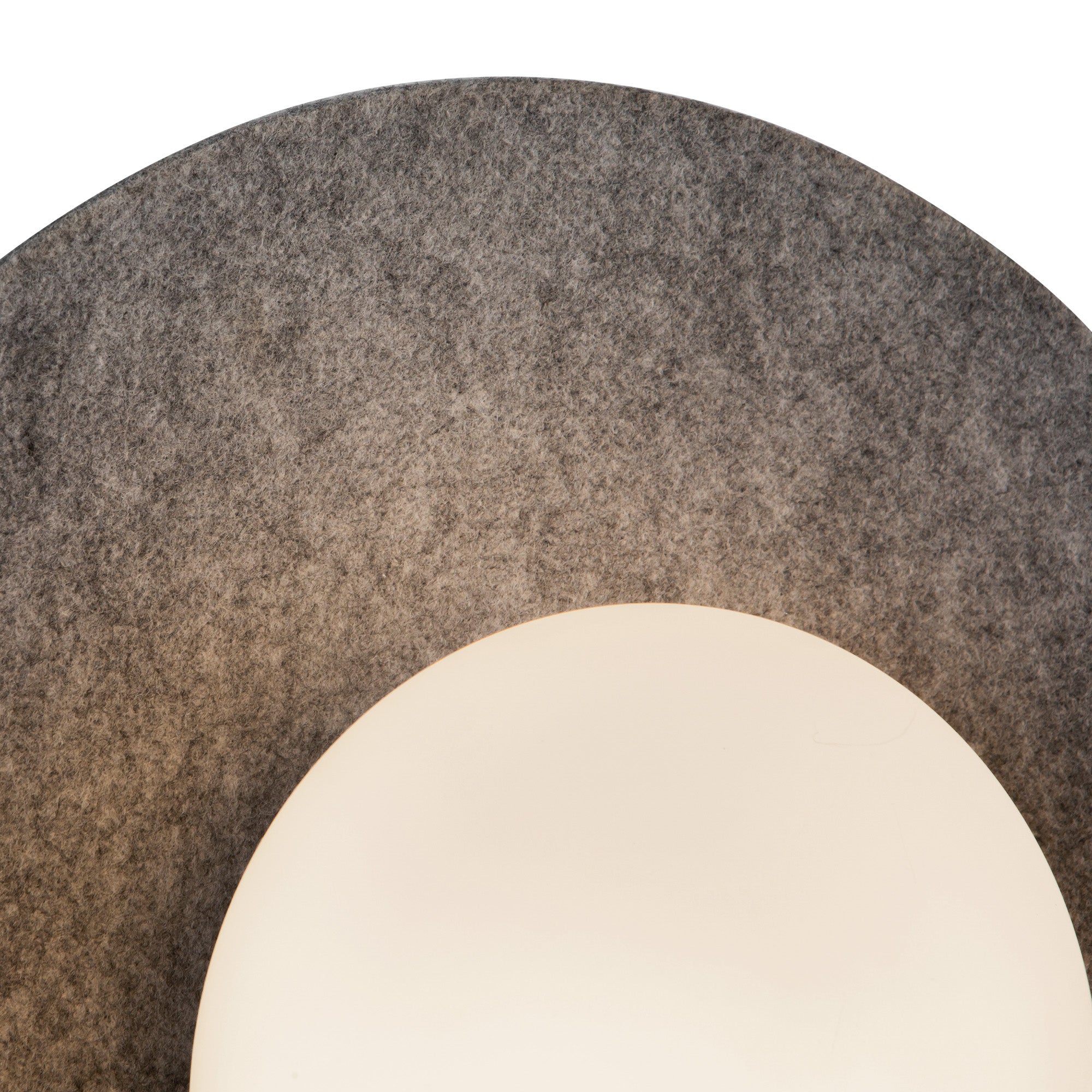 Cruz 15-in Felt - Gray LED Flush Mount