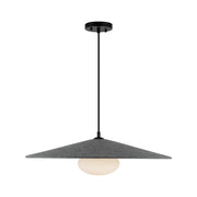 Cruz 24-in Felt - Gray LED Pendant