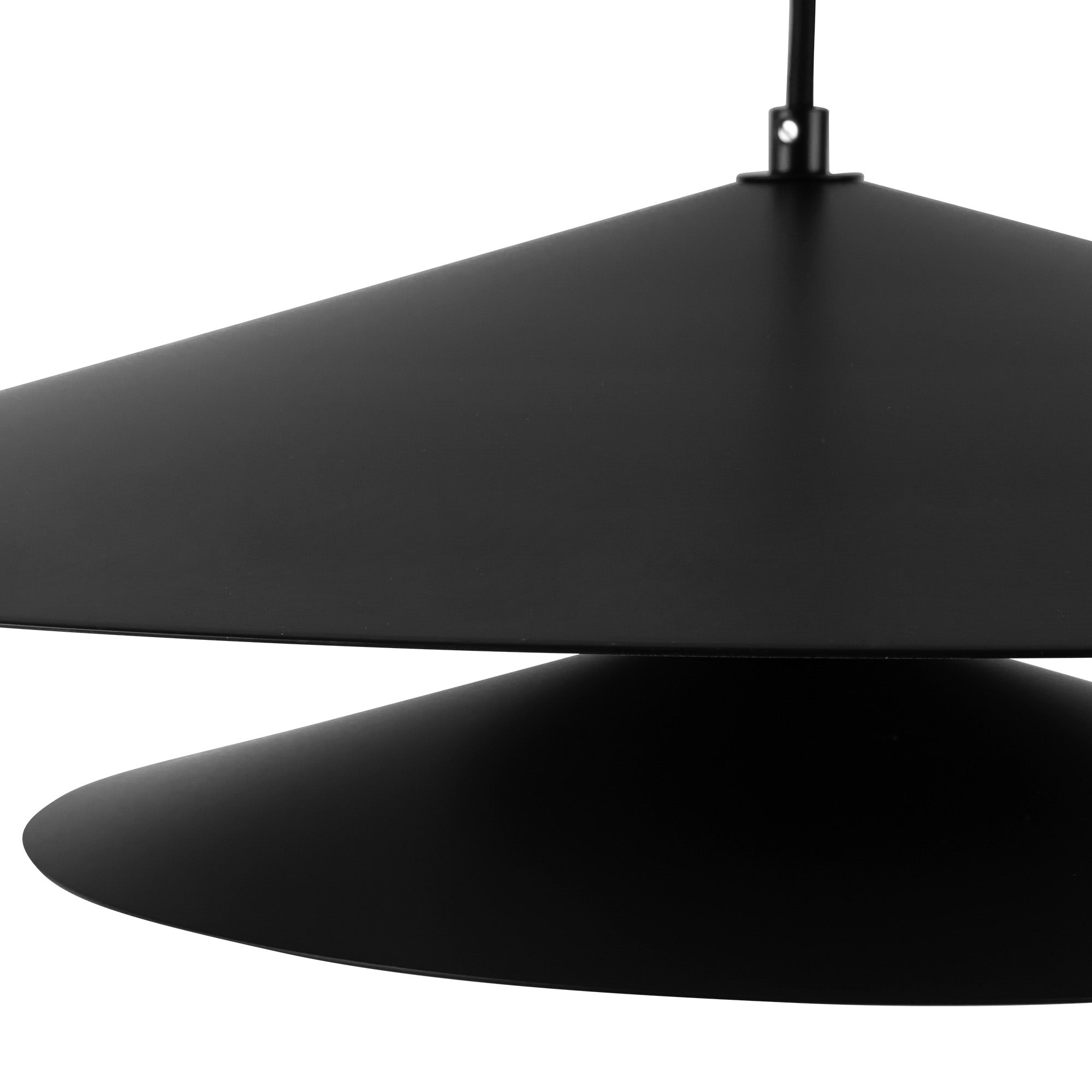 Cruz 24-in Metal - Black/White LED Pendant