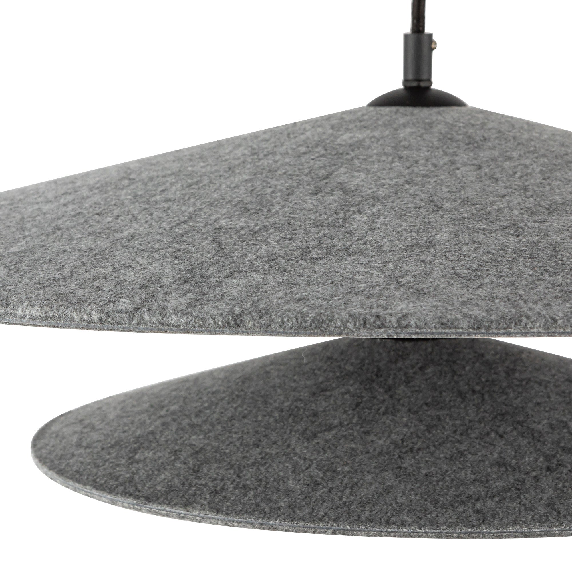 Cruz 24-in Felt - Gray LED Pendant