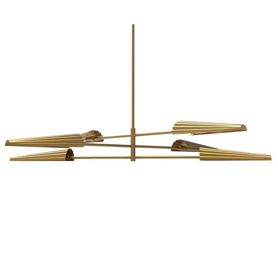 Dainolite CSE-476C-AGB Chandelier Contemporary - Aged Brass