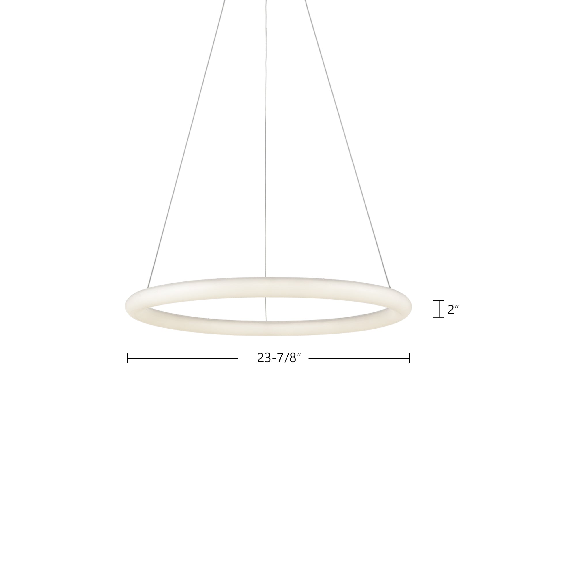 Cumulus Minor 24-in White LED Pendant