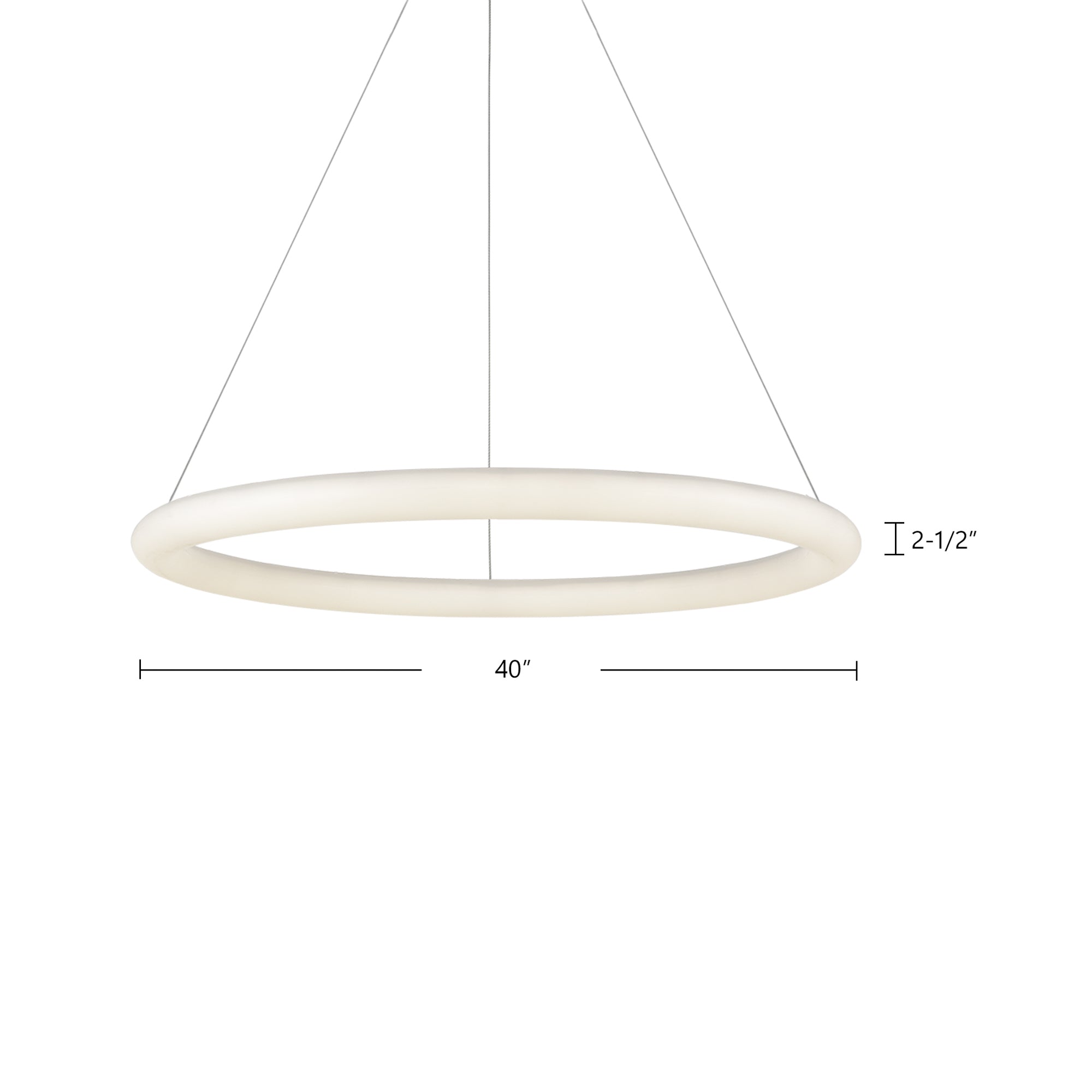 Cumulus Minor 40-in White LED Pendant