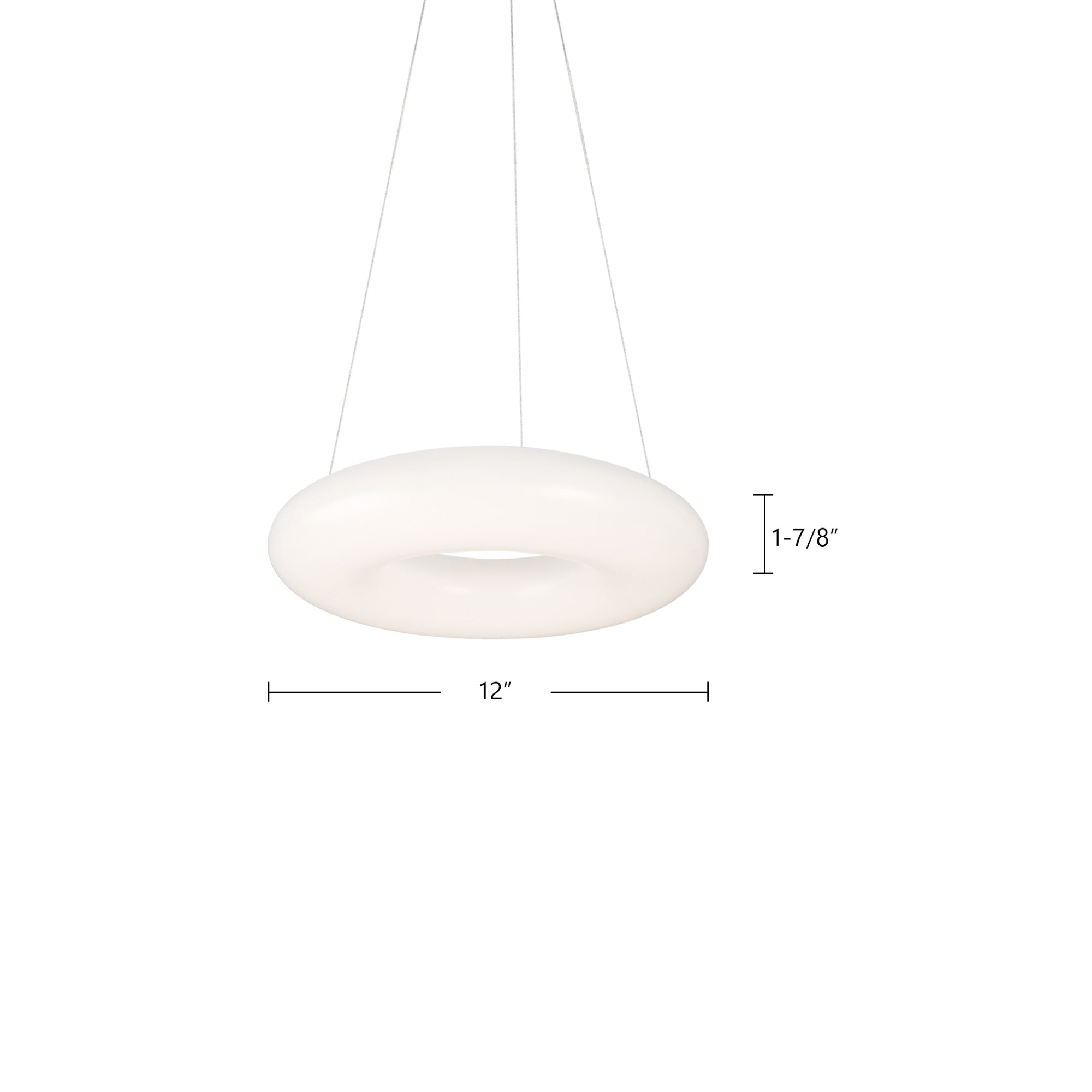Cumulus 12-in White LED Pendant