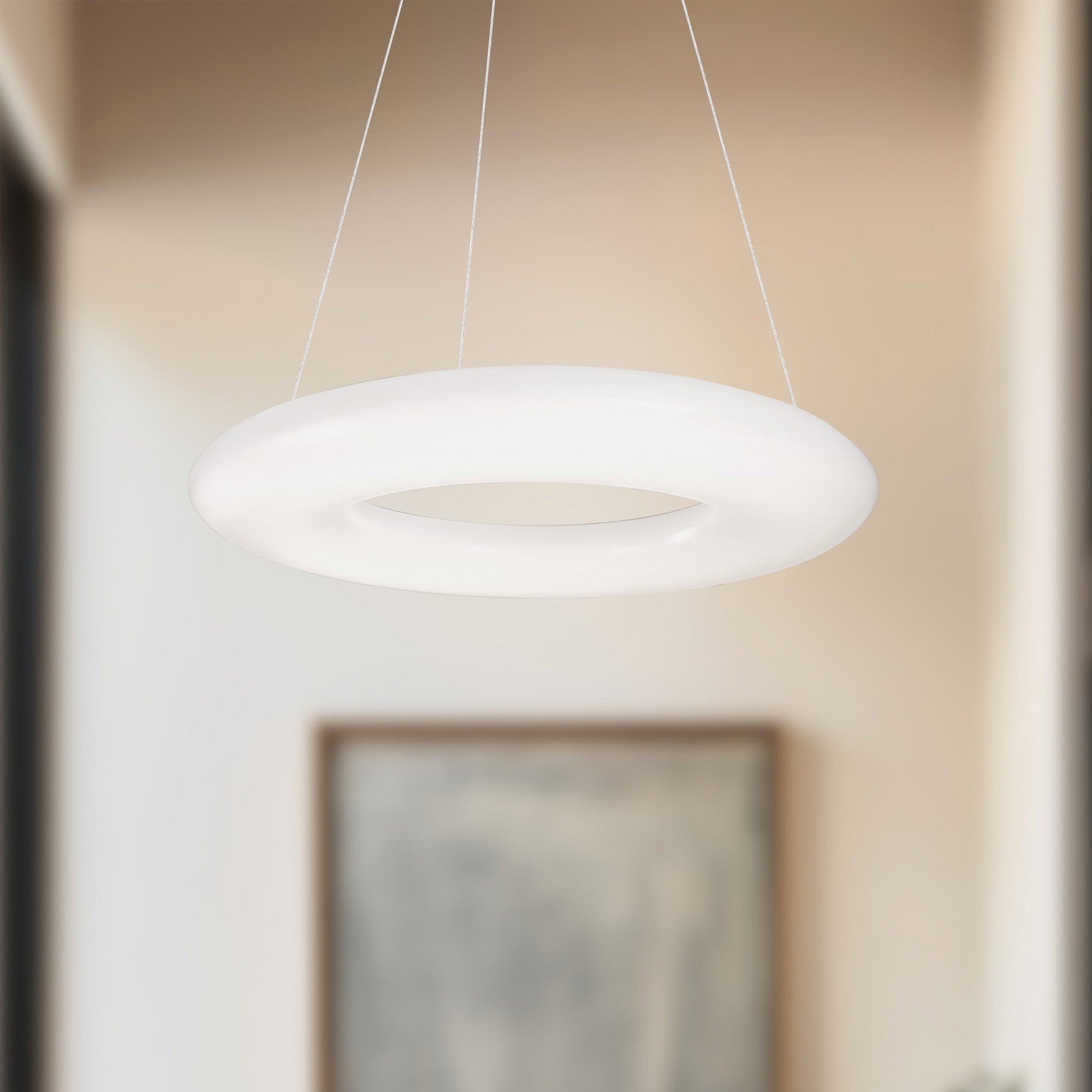 Cumulus 24-in White LED Pendant