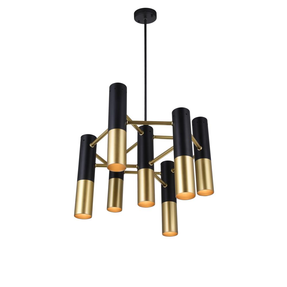 CWI Lighting 1015P17-7-129 Chandelier Transitional - Combination Finishes