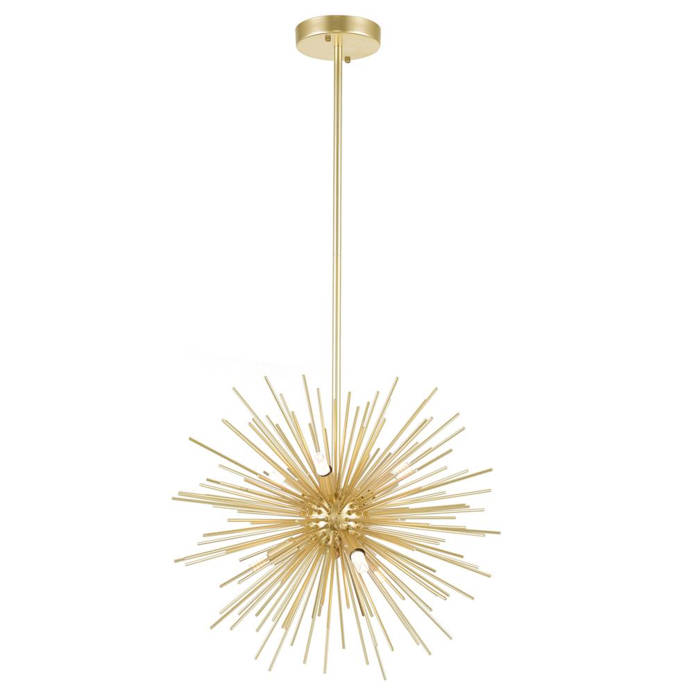 CWI Lighting 1034P16-6-620 Chandelier Contemporary - Gold