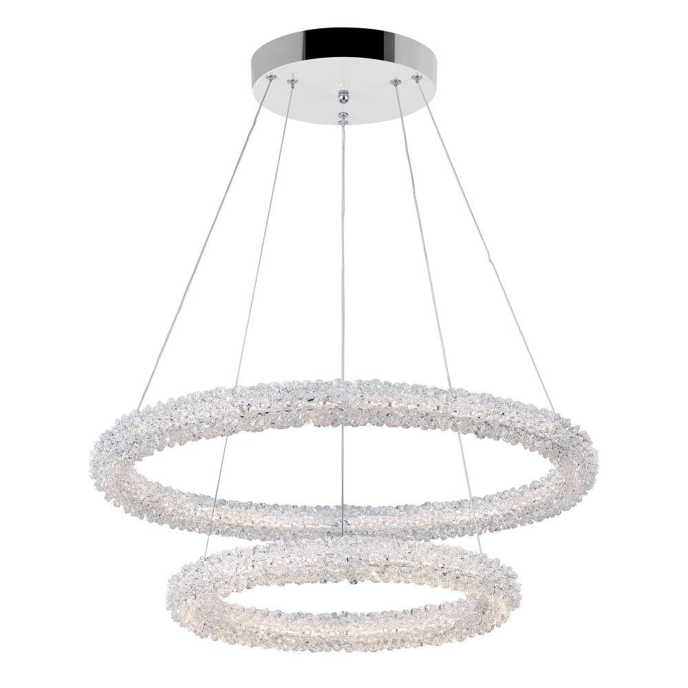 CWI Lighting 1042P25-601-2R Chandelier Contemporary - Chrome