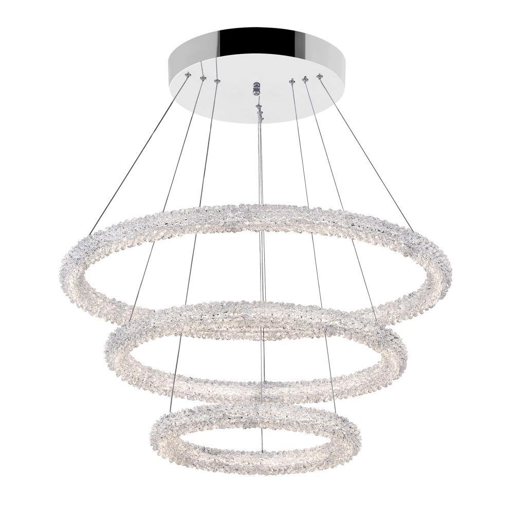 CWI Lighting 1042P32-601-3R Chandelier Contemporary - Chrome