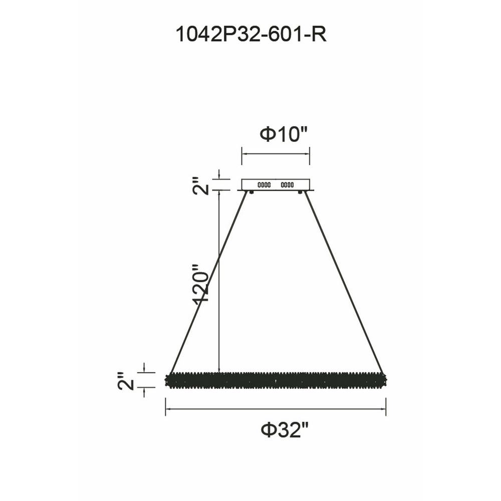 CWI Lighting 1042P32-601-R Chandelier Contemporary - Chrome