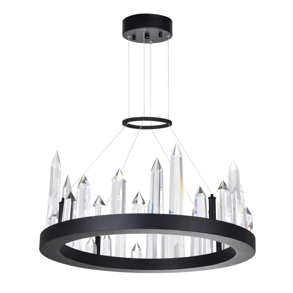 CWI Lighting 1043P16-101 Chandelier Transitional - Black