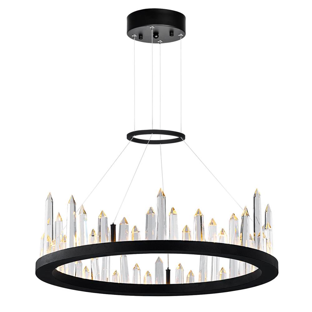 CWI Lighting 1043P24-101 Chandelier Transitional - Black