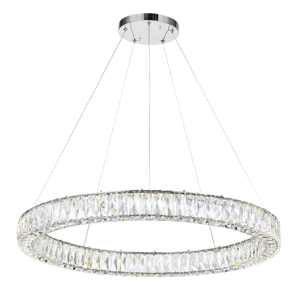 CWI Lighting 1044P32-601-R-1C Chandelier Contemporary - Chrome