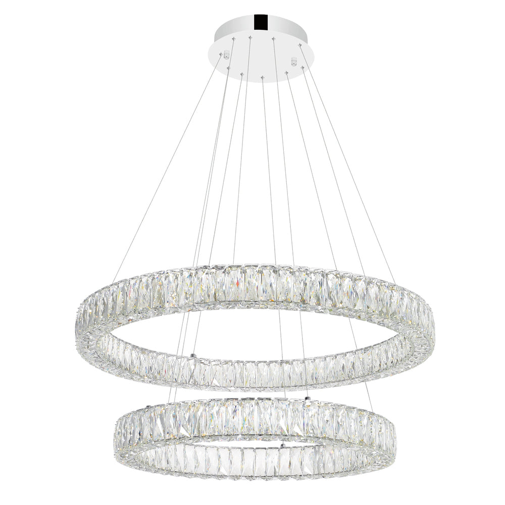 CWI Lighting 1044P32-601-R-2C-B Chandelier Contemporary - Chrome