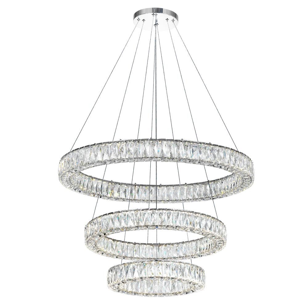 CWI Lighting 1044P32-601-R-3C Chandelier Contemporary - Chrome