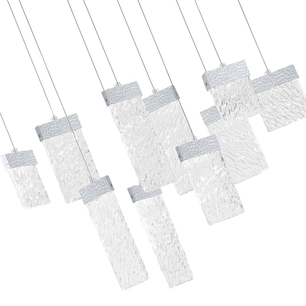 CWI Lighting 1090P40-10-269-O Chandelier Contemporary - Pewter