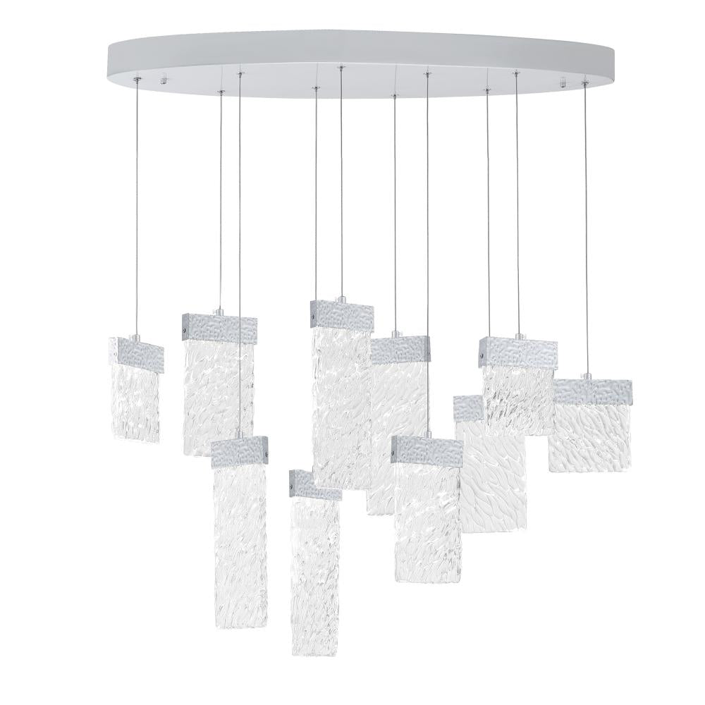 CWI Lighting 1090P40-10-269-O Chandelier Contemporary - Pewter