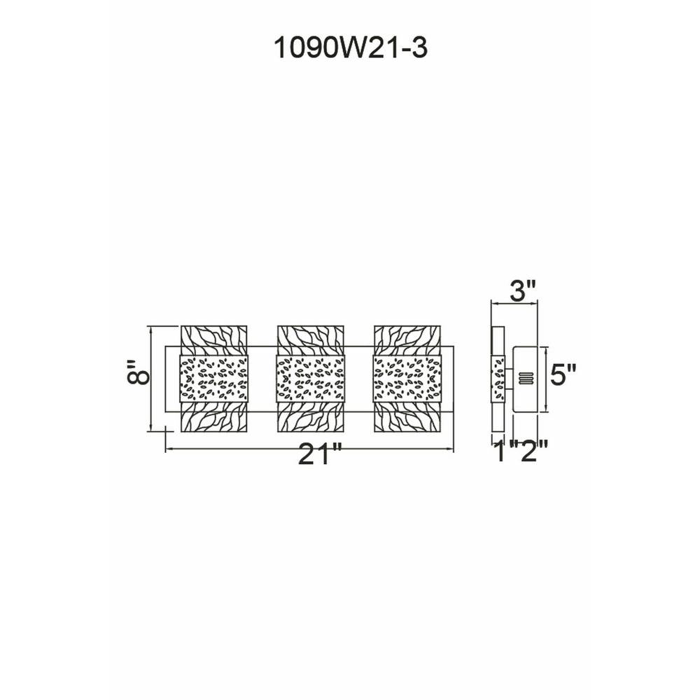 CWI Lighting 1090W21-3-269 Sconce Contemporary - Pewter