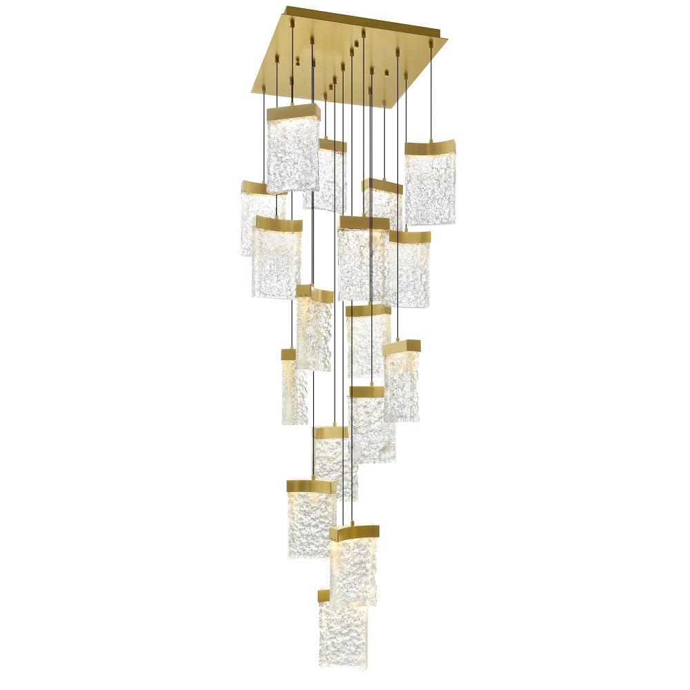 CWI Lighting 1587P24-17-624 Chandelier - Brass